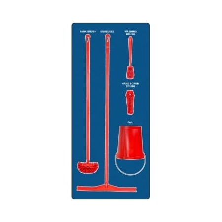 Accuform WET ZONE STOREBOARDS MAXDUTY PSB613BURD PSB613BURD